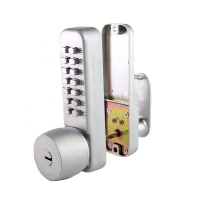 Safe Zamak mechanical push button Digital door lock with Knob and keys