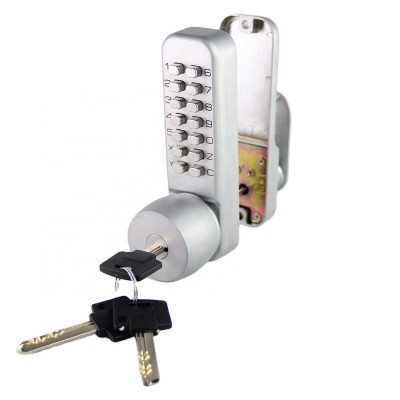 Wireless Password Mechanical Push Button Door Lock with 3 Keys